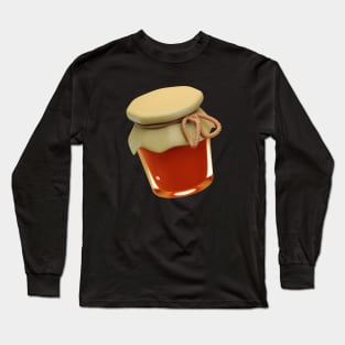 3D Illustration Honey Jar Long Sleeve T-Shirt